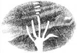 Rock Carved Hand - art by Geoff Taylor Rock Carved Hand - art by Geoff Taylor