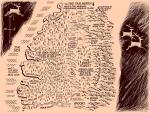 Wolf Brother Map - The Deep Forest - art by Geoff Taylor